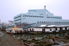 津波に襲われた石巻市立病院